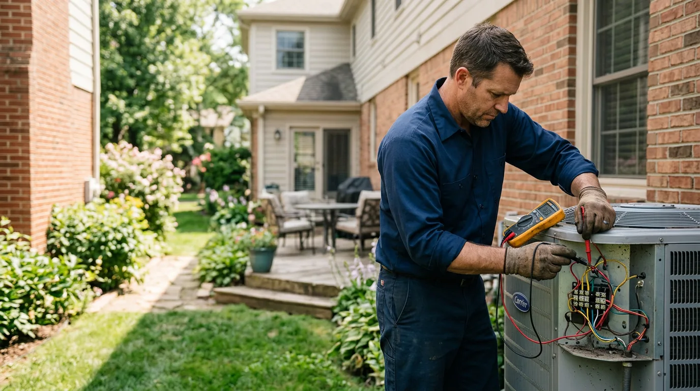 HVAC technician working near Uneeda, WV